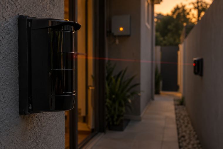 Sensores de barreira — alarme residencial e comercial