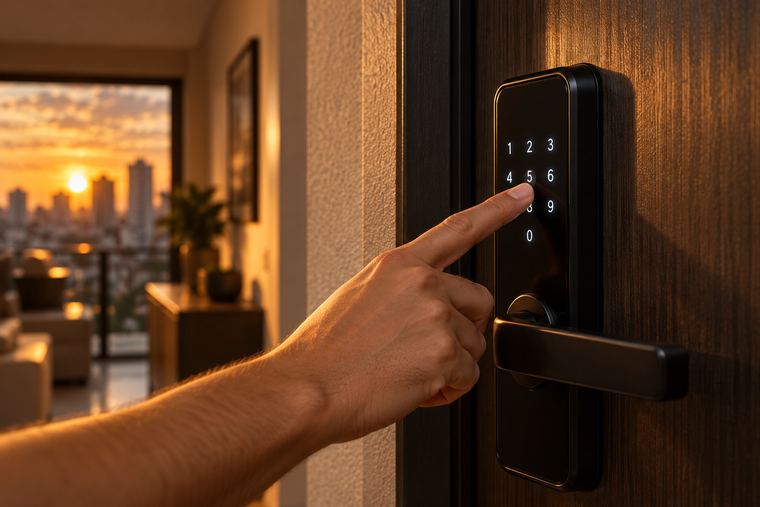 Fechadura com senha — fechadura eletrônica e controle de acesso